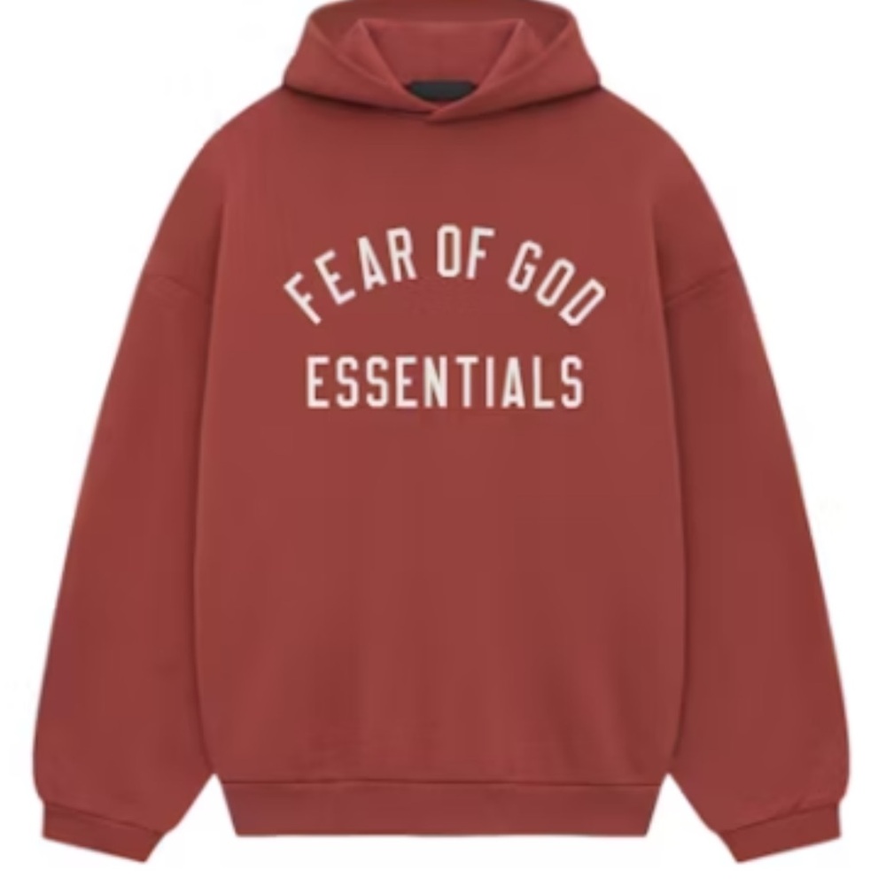 Essentials Brick Red Hoodie
